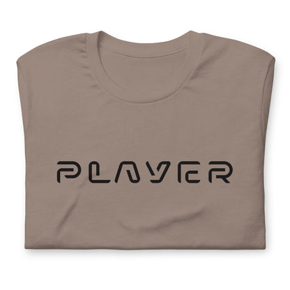 Player Futuristic Typographic Tee - Minimalist Cyber Streetwear T-Shirt