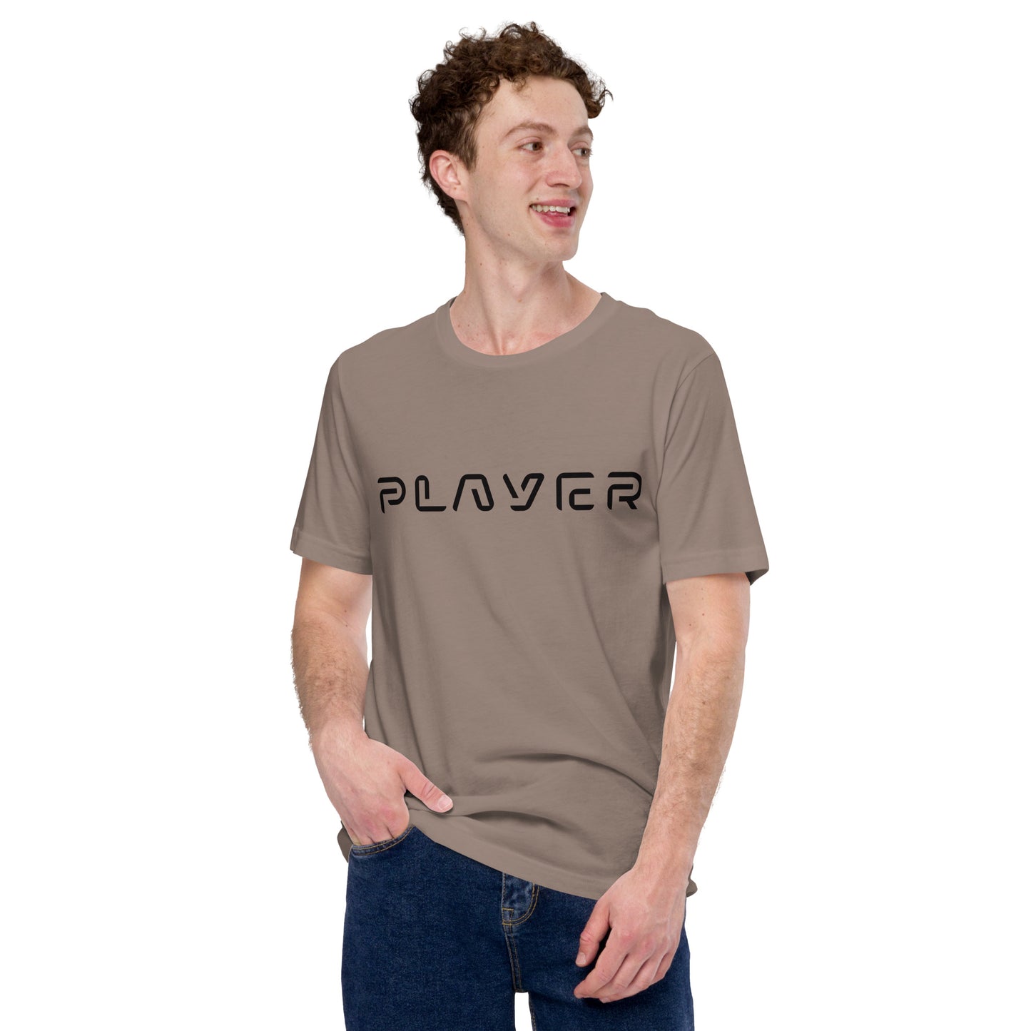 Player Futuristic Typographic Tee - Minimalist Cyber Streetwear T-Shirt