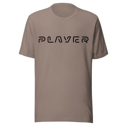 Player Futuristic Typographic Tee - Minimalist Cyber Streetwear T-Shirt