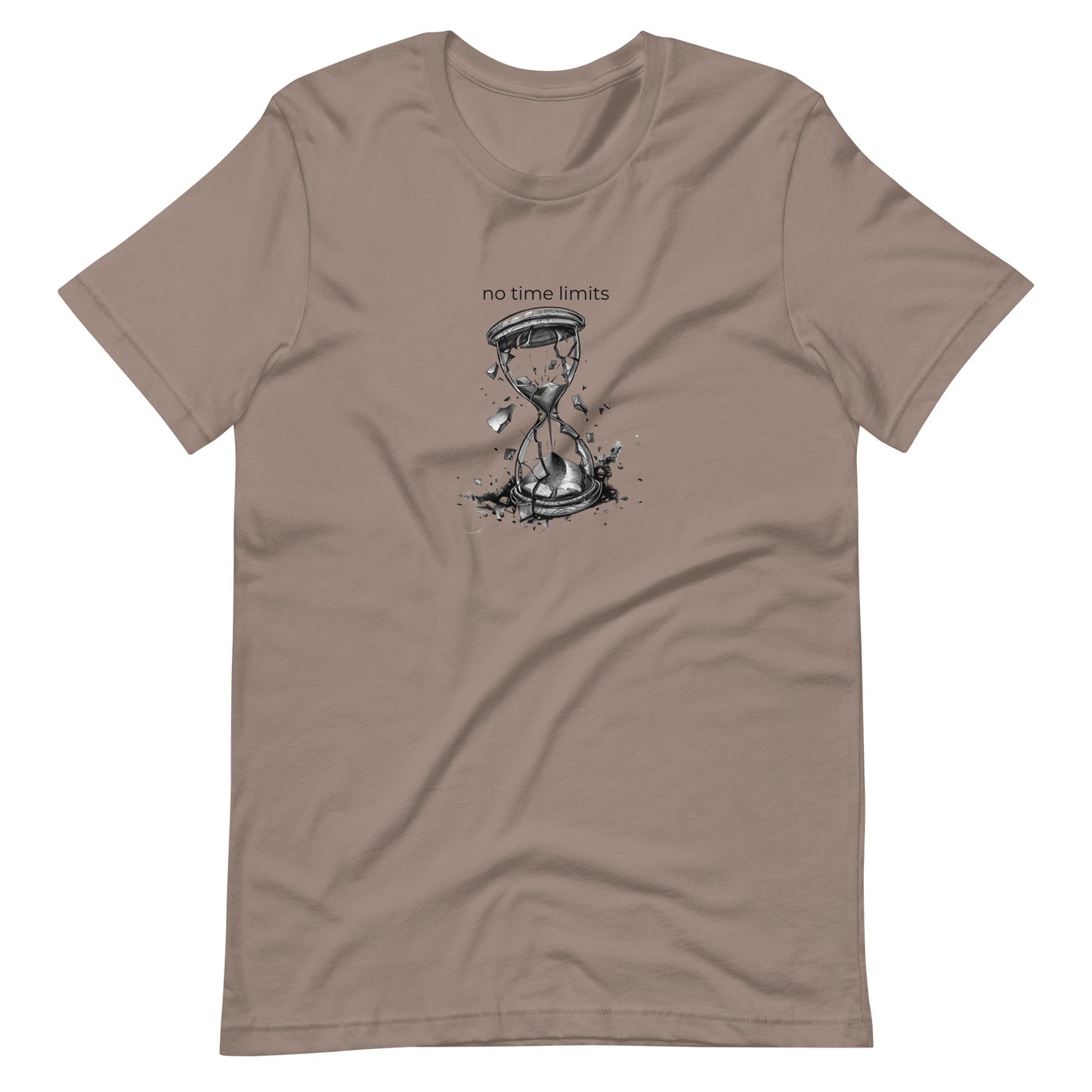 No Time Limits Hourglass Graphic Tee - Surrealist Minimalist Art T-Shirt