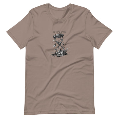 No Time Limits Hourglass Graphic Tee - Surrealist Minimalist Art T-Shirt