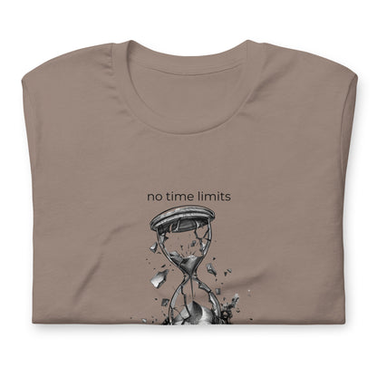 No Time Limits Hourglass Graphic Tee - Surrealist Minimalist Art T-Shirt