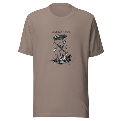 No Time Limits Hourglass Graphic Tee - Surrealist Minimalist Art T-Shirt