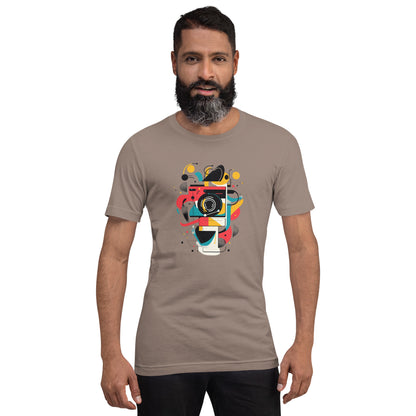 Photographer Gift Shirt - Vintage Camera Graphic Tee - Aesthetic Geometric Apparel