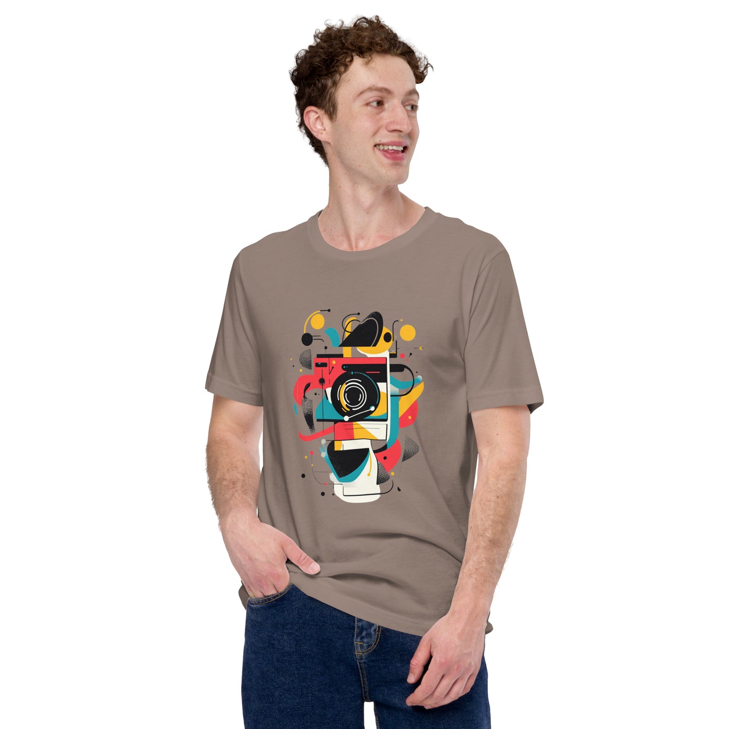 Photographer Gift Shirt - Vintage Camera Graphic Tee - Aesthetic Geometric Apparel