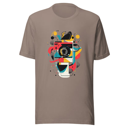 Photographer Gift Shirt - Vintage Camera Graphic Tee - Aesthetic Geometric Apparel