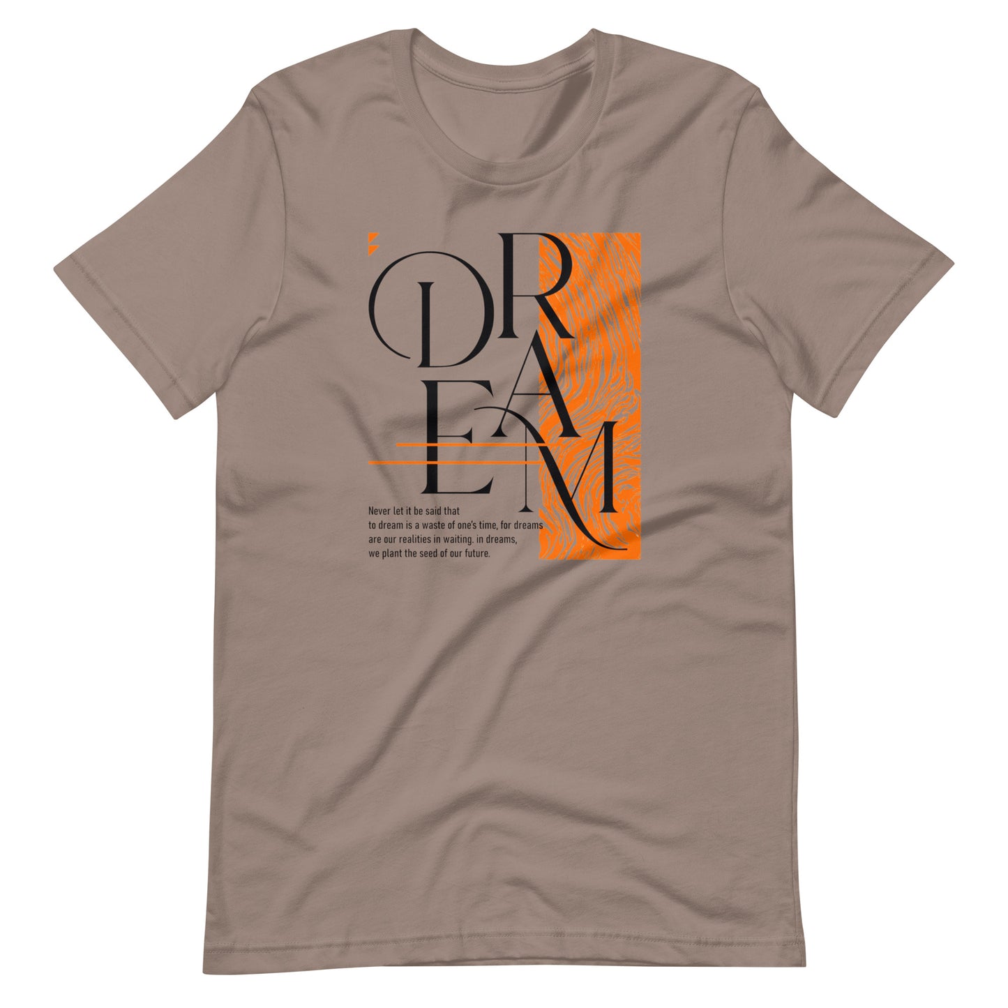 Dream Avant-Garde Typographic Tee - Abstract Minimalist Women's Streetwear T-Shirt
