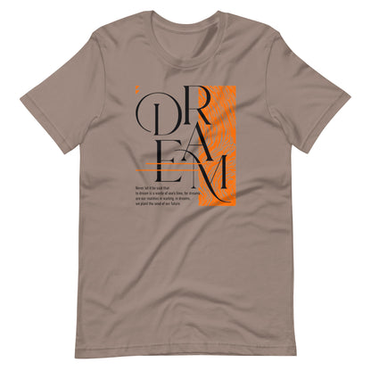 Dream Avant-Garde Typographic Tee - Abstract Minimalist Women's Streetwear T-Shirt