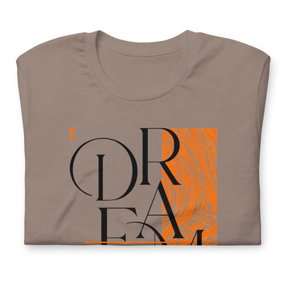 Dream Avant-Garde Typographic Tee - Abstract Minimalist Women's Streetwear T-Shirt