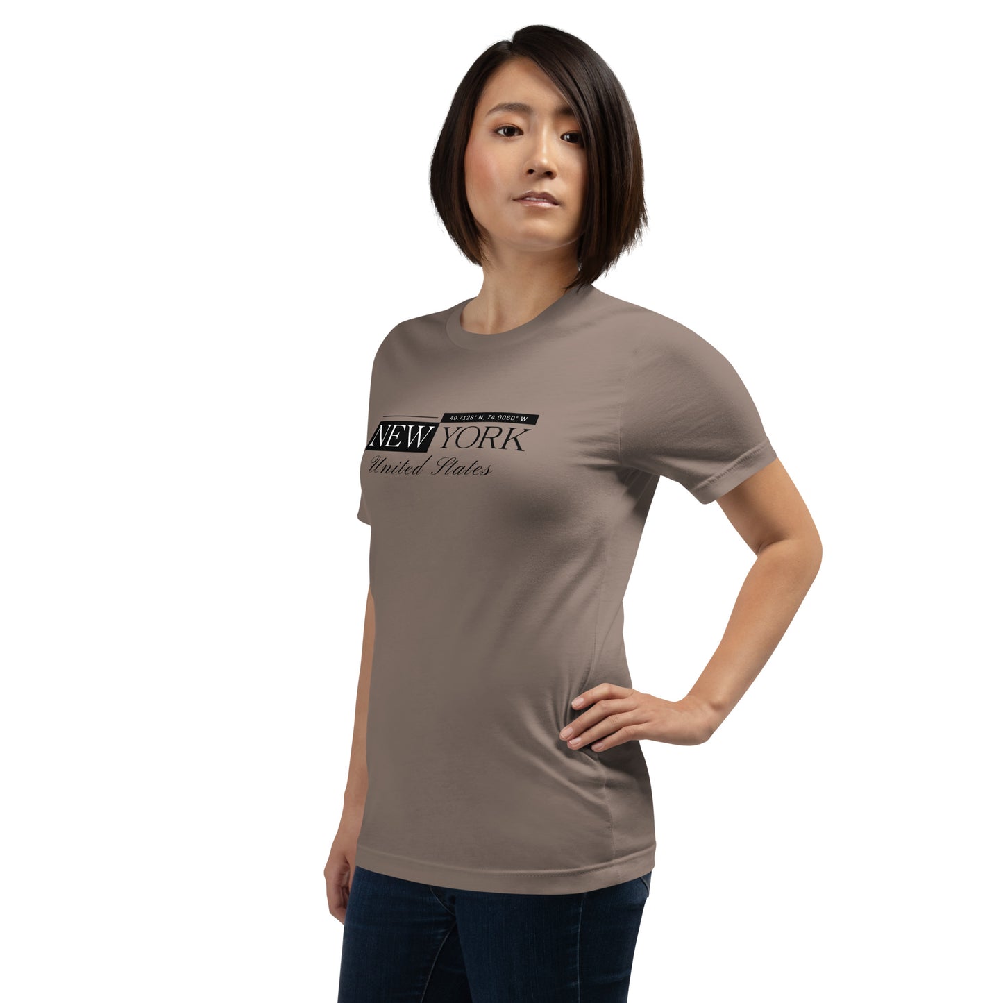 Elyx New York Minimalist City Typography Woman Graphic Tee