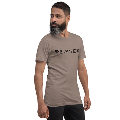 Player Futuristic Typographic Tee - Minimalist Cyber Streetwear T-Shirt