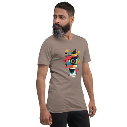 Photographer Gift Shirt - Vintage Camera Graphic Tee - Aesthetic Geometric Apparel