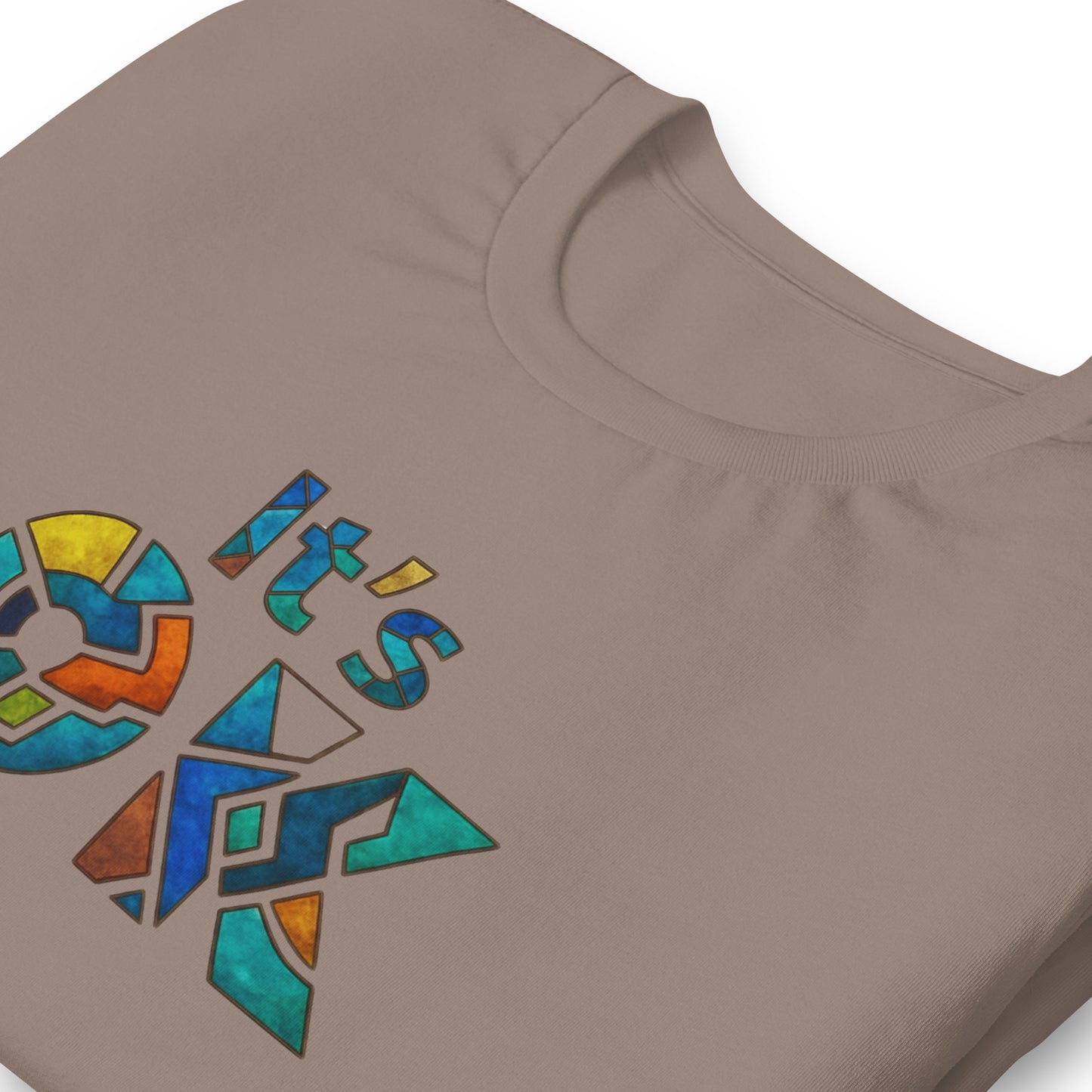 It's OK Mosaic Typography Tee - Premium Men's Casual Comfort Cotton Top