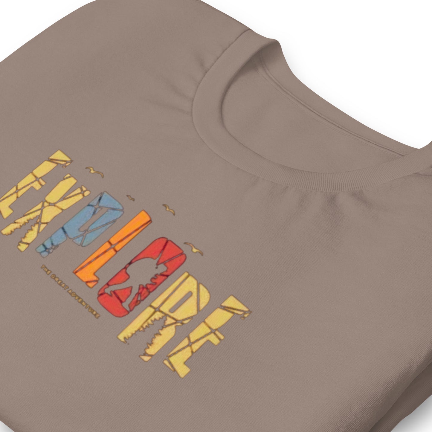 Explore The Great Adventure Graphic Tee - Retro Boho Nature & Hiking T-Shirt