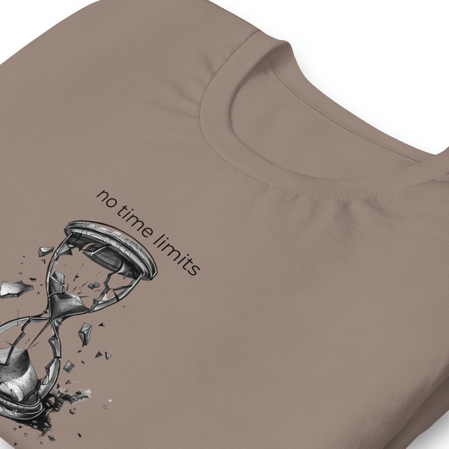 No Time Limits Hourglass Graphic Tee - Surrealist Minimalist Art T-Shirt