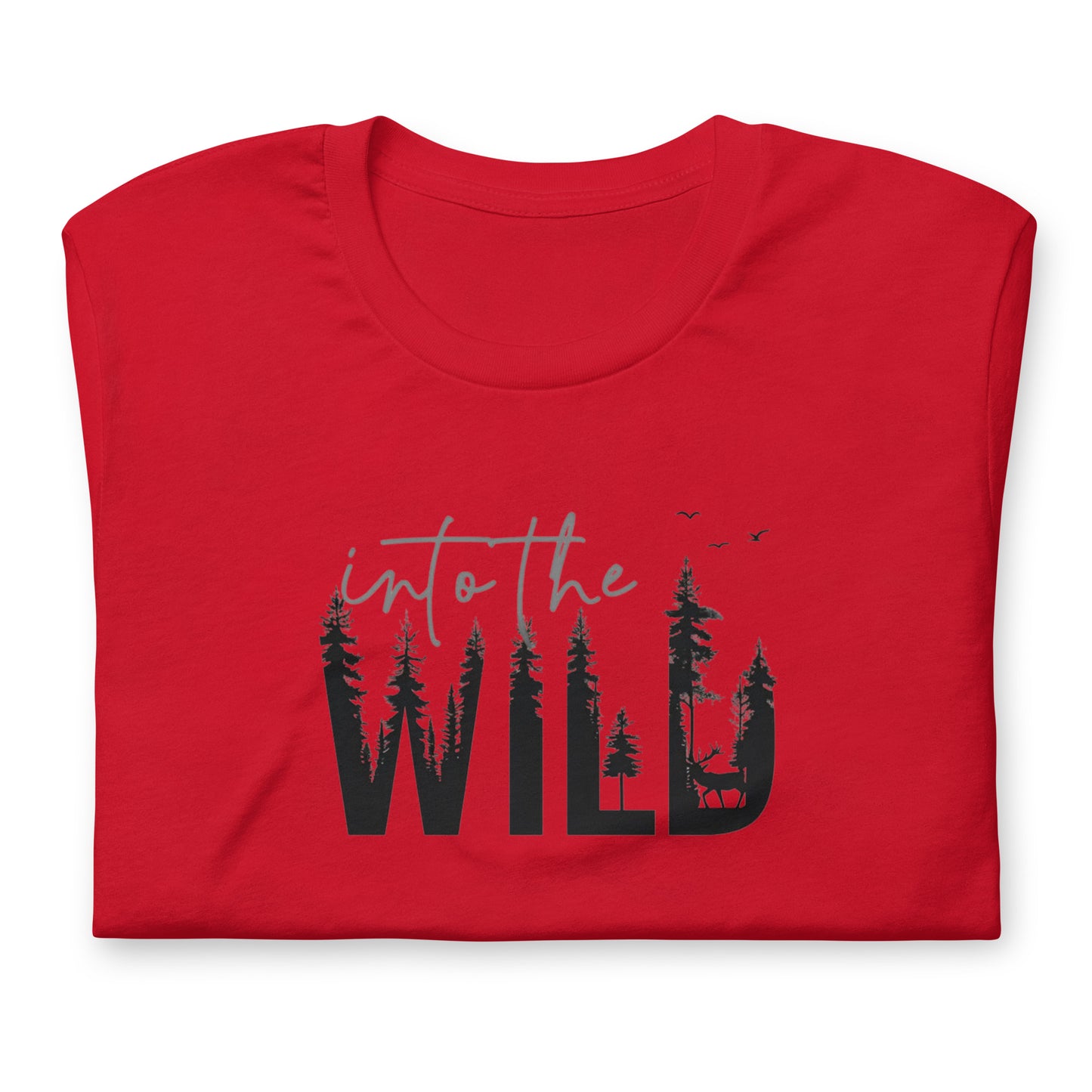 Embrace the Great Outdoors with the "Into the Wild" Premium Men's Graphic Tee