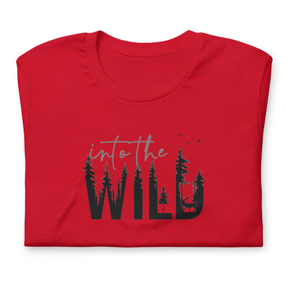 Embrace the Great Outdoors with the "Into the Wild" Premium Men's Graphic Tee