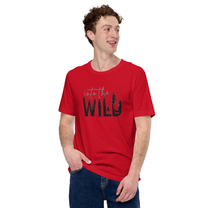 Embrace the Great Outdoors with the "Into the Wild" Premium Men's Graphic Tee