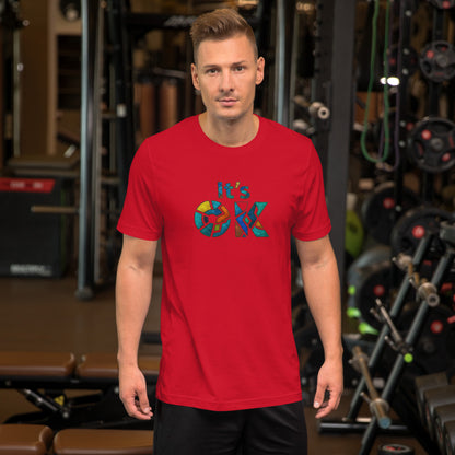 It's OK Mosaic Typography Tee - Premium Men's Casual Comfort Cotton Top