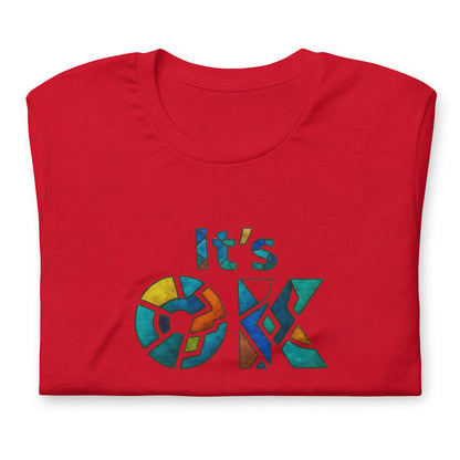 It's OK Mosaic Typography Tee - Premium Men's Casual Comfort Cotton Top