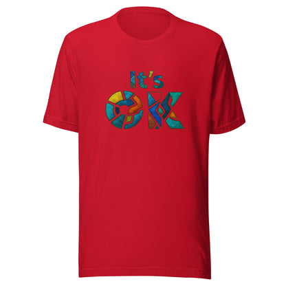 It's OK Mosaic Typography Tee - Premium Men's Casual Comfort Cotton Top