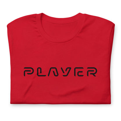 Player Futuristic Typographic Tee - Minimalist Cyber Streetwear T-Shirt