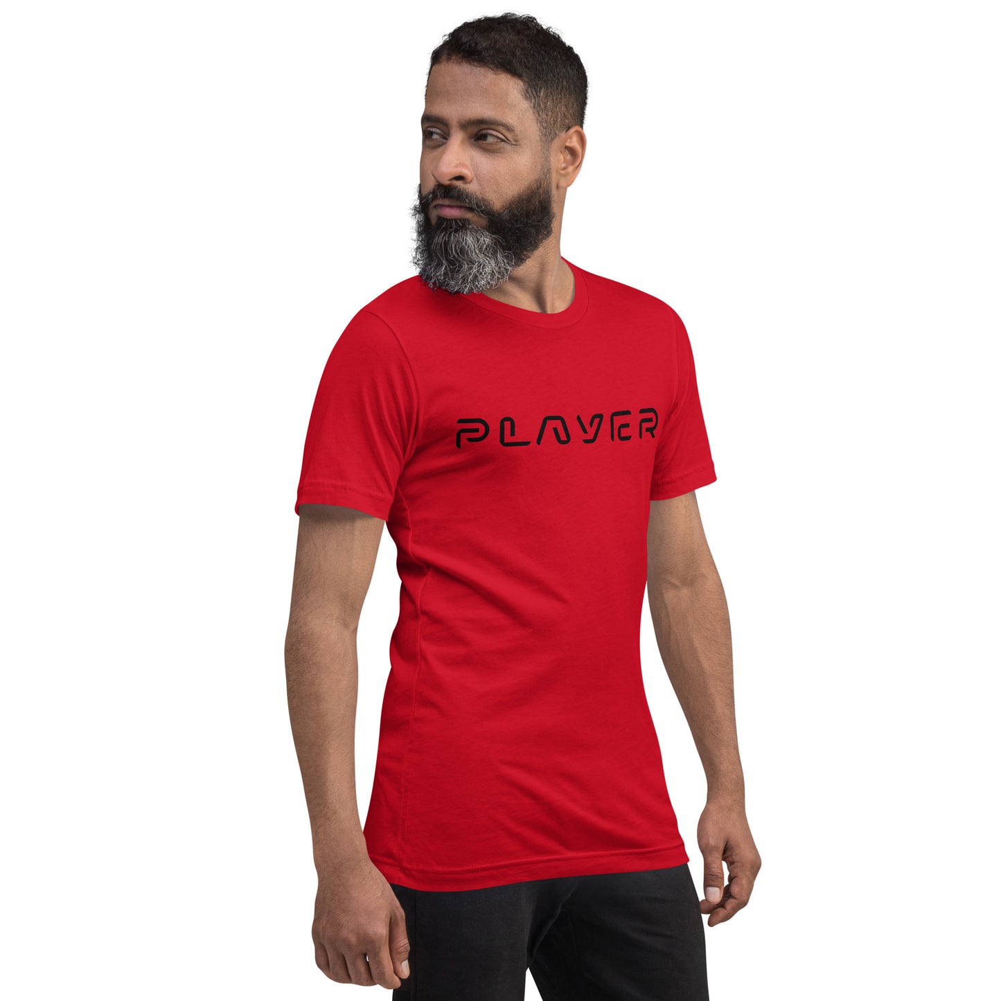 Player Futuristic Typographic Tee - Minimalist Cyber Streetwear T-Shirt
