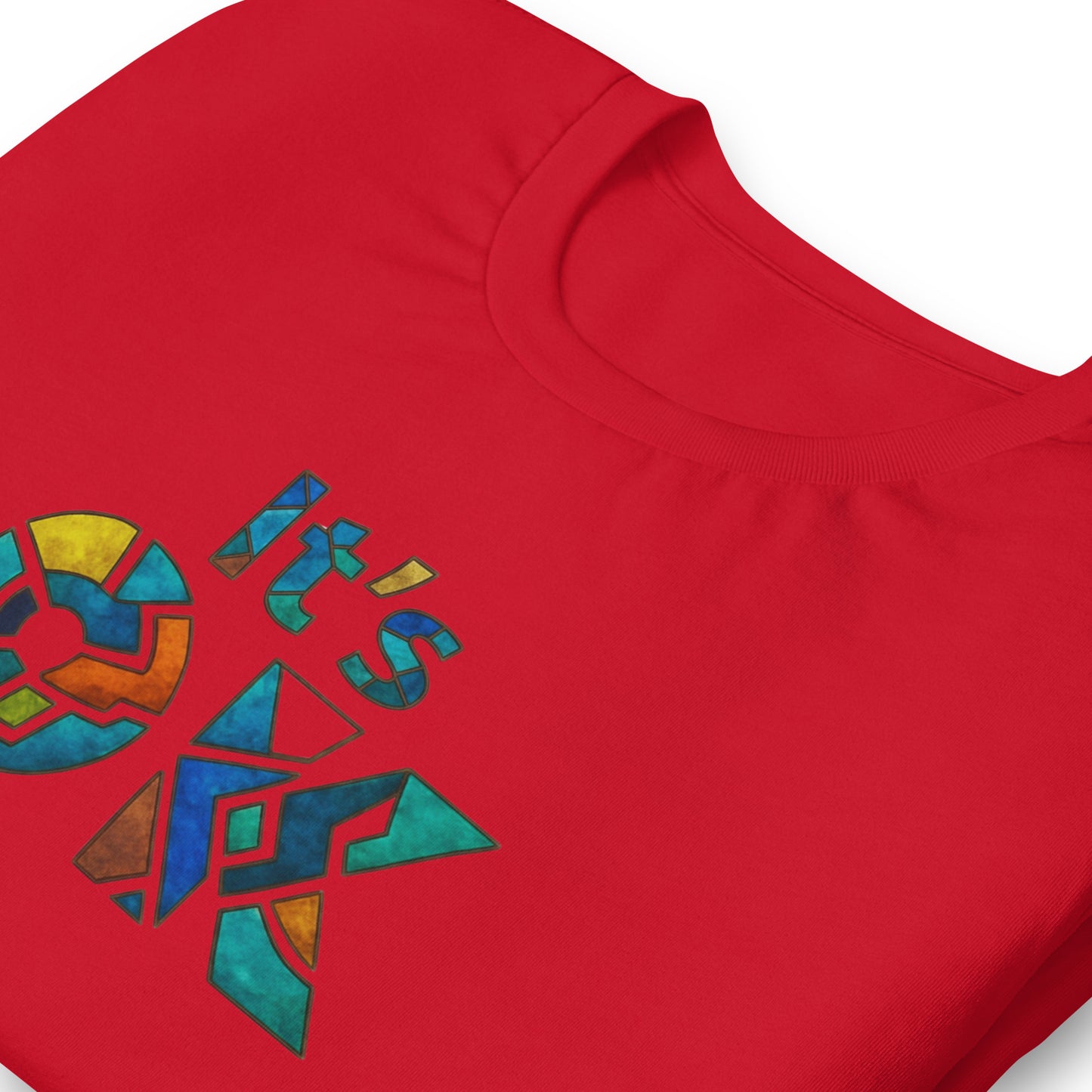 It's OK Mosaic Typography Tee - Premium Men's Casual Comfort Cotton Top