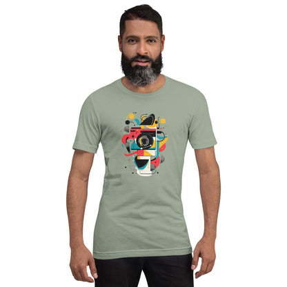 Photographer Gift Shirt - Vintage Camera Graphic Tee - Aesthetic Geometric Apparel