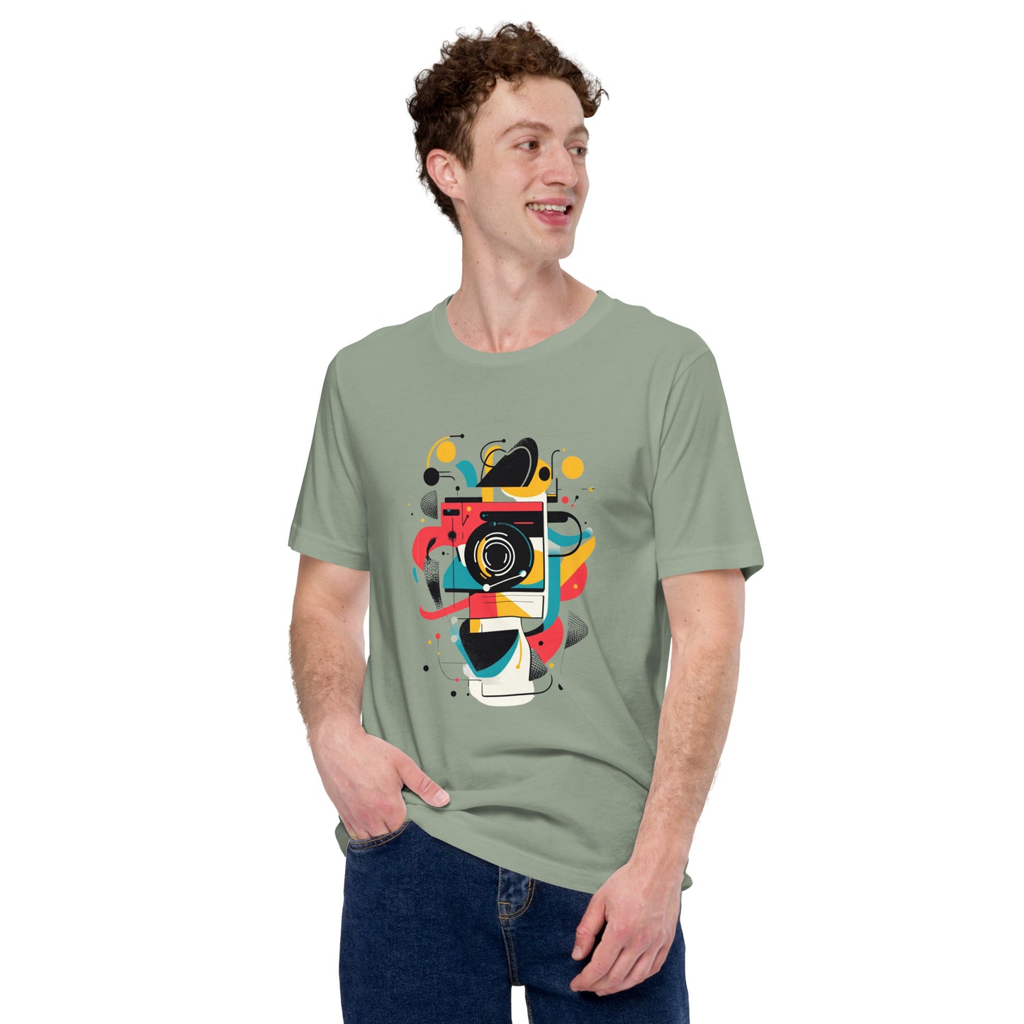 Photographer Gift Shirt - Vintage Camera Graphic Tee - Aesthetic Geometric Apparel