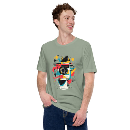 Photographer Gift Shirt - Vintage Camera Graphic Tee - Aesthetic Geometric Apparel