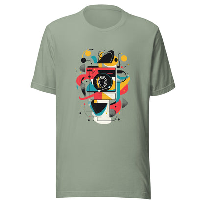 Photographer Gift Shirt - Vintage Camera Graphic Tee - Aesthetic Geometric Apparel