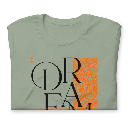 Dream Avant-Garde Typographic Tee - Abstract Minimalist Women's Streetwear T-Shirt
