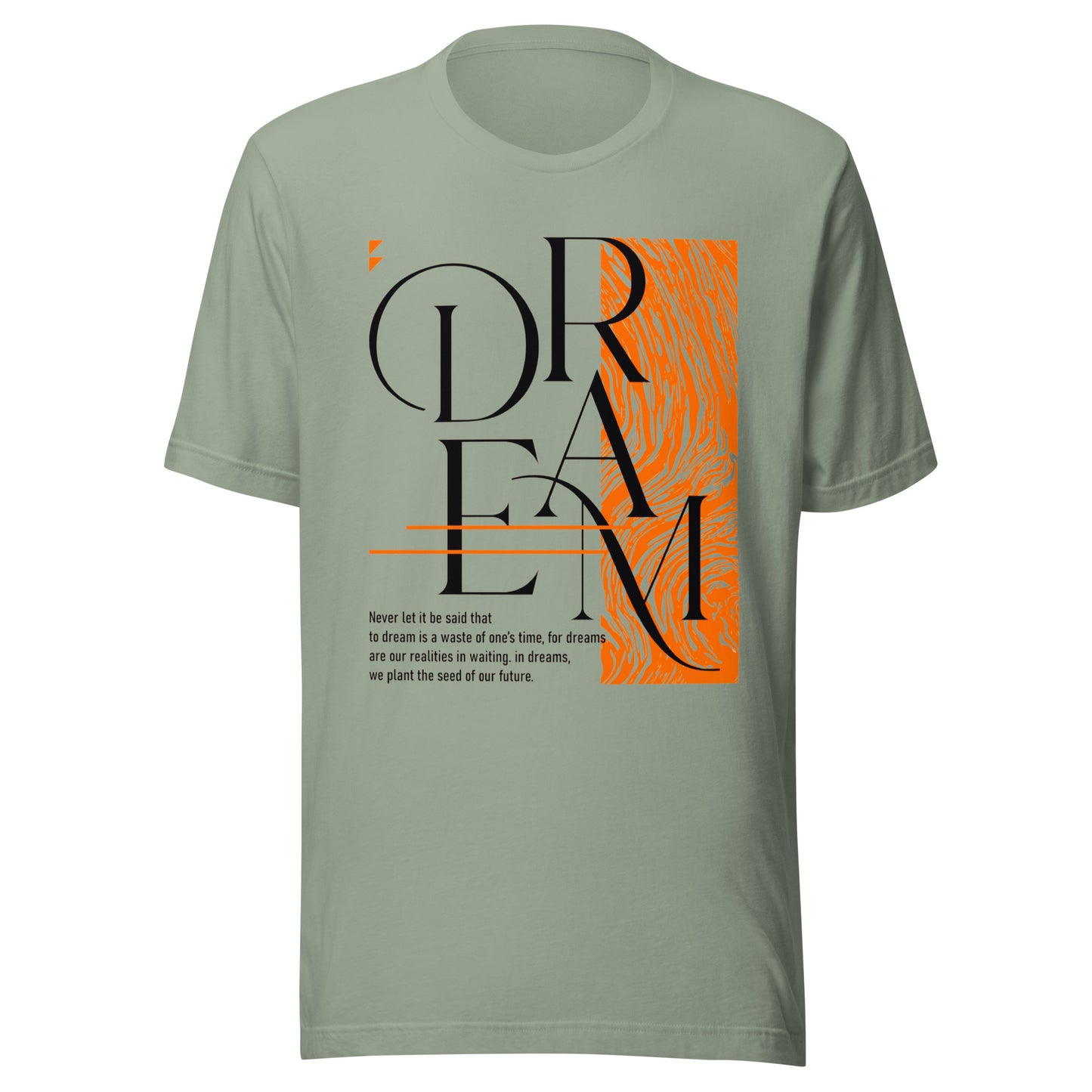 Dream Avant-Garde Typographic Tee - Abstract Minimalist Women's Streetwear T-Shirt