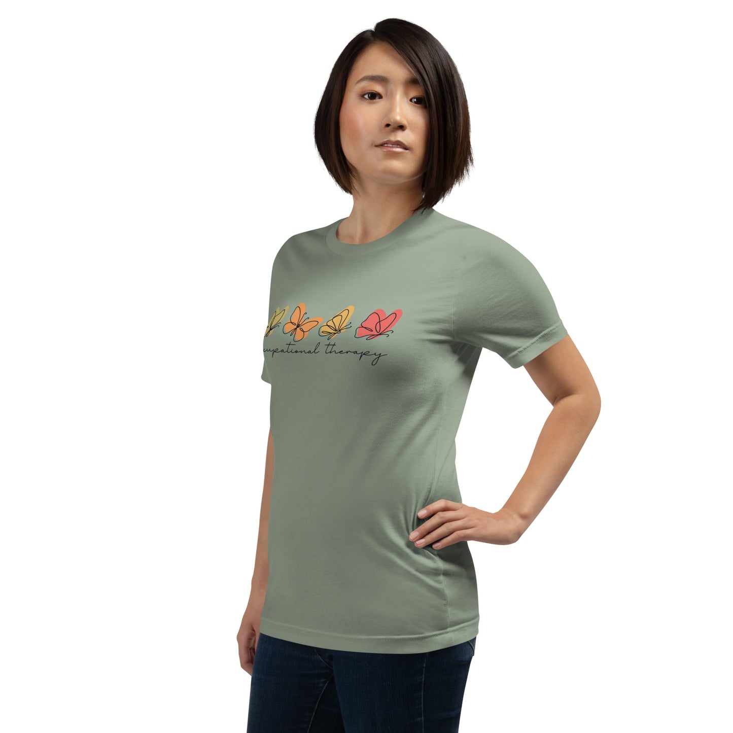 Elyx Aesthetic Occupational Therapy Butterflies Woman Graphic Tee