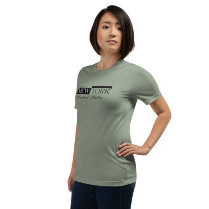Elyx New York Minimalist City Typography Woman Graphic Tee