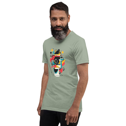 Photographer Gift Shirt - Vintage Camera Graphic Tee - Aesthetic Geometric Apparel
