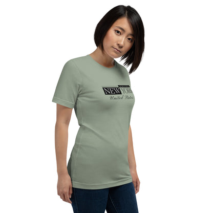 Elyx New York Minimalist City Typography Woman Graphic Tee
