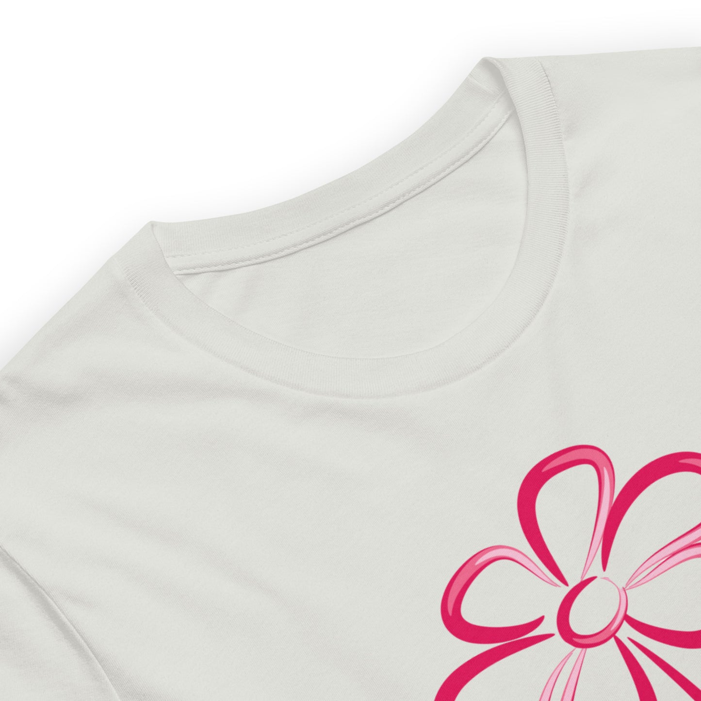 Fuchsia Flower Line Art Graphic Tee - Premium Cotton T-Shirt