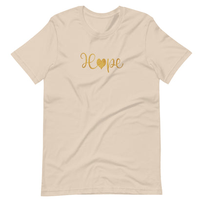 Elyx "Hope" Elegant Calligraphy Tee – Modern Minimalist Collection