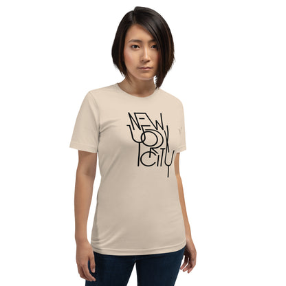 Elyx NYC Architectural Grid Premium Woman Graphic Tee