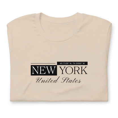 Elyx New York Minimalist City Typography Woman Graphic Tee