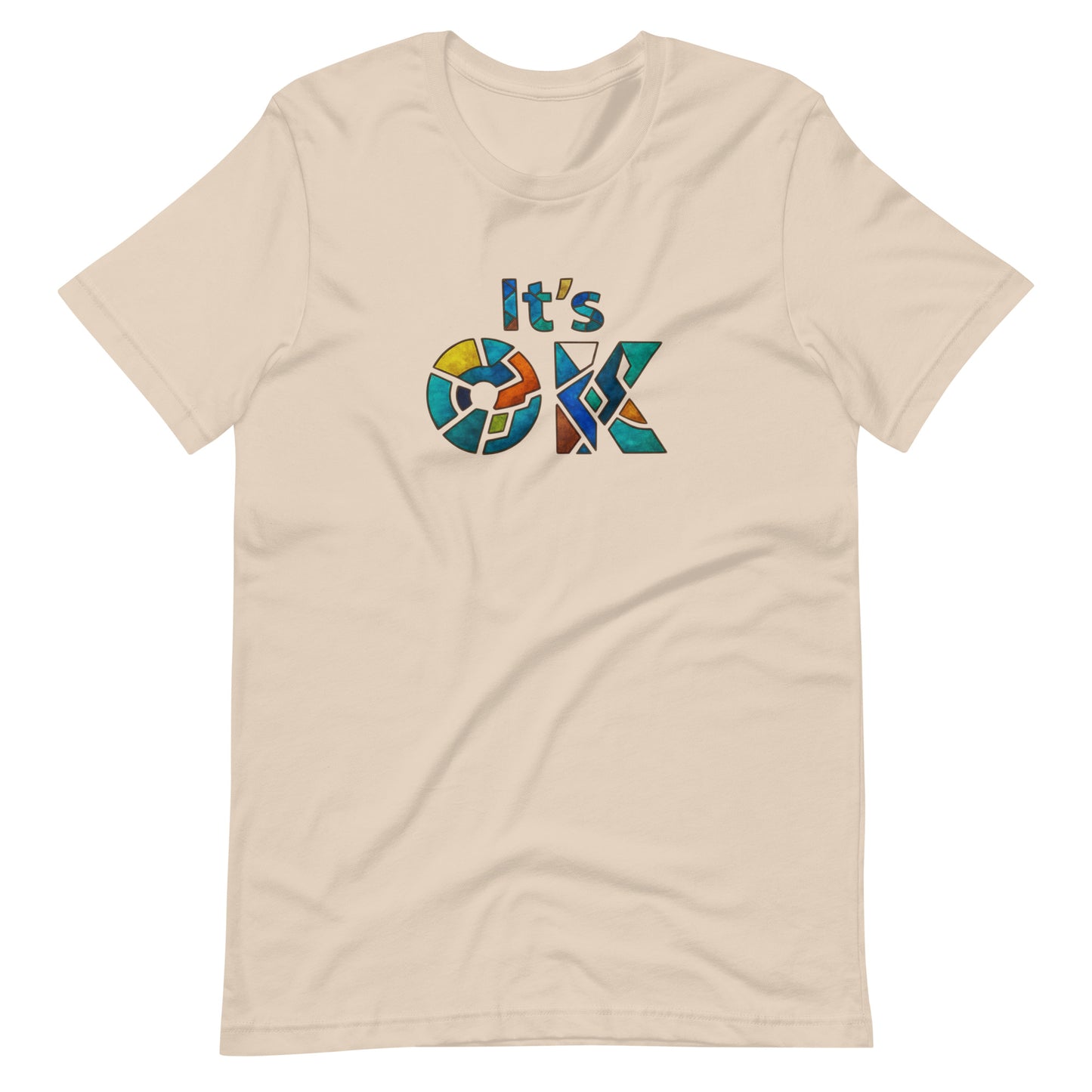 It's OK Mosaic Typography Tee - Premium Men's Casual Comfort Cotton Top