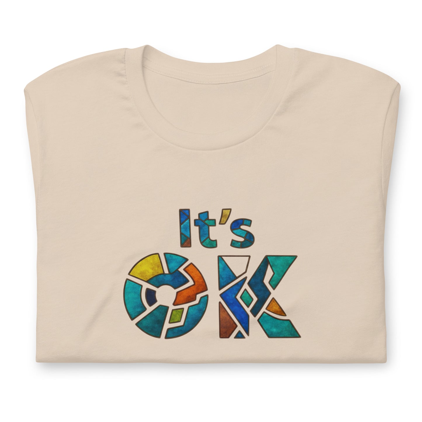 It's OK Mosaic Typography Tee - Premium Men's Casual Comfort Cotton Top