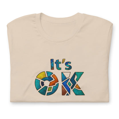 It's OK Mosaic Typography Tee - Premium Men's Casual Comfort Cotton Top