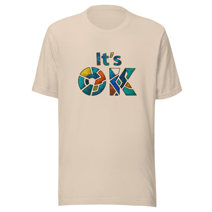 It's OK Mosaic Typography Tee - Premium Men's Casual Comfort Cotton Top