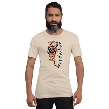 Predator Tiger Eye Graphic Tee - Minimalist Luxe Streetwear T-Shirt