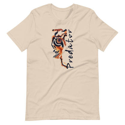 Predator Tiger Eye Graphic Tee - Minimalist Luxe Streetwear T-Shirt