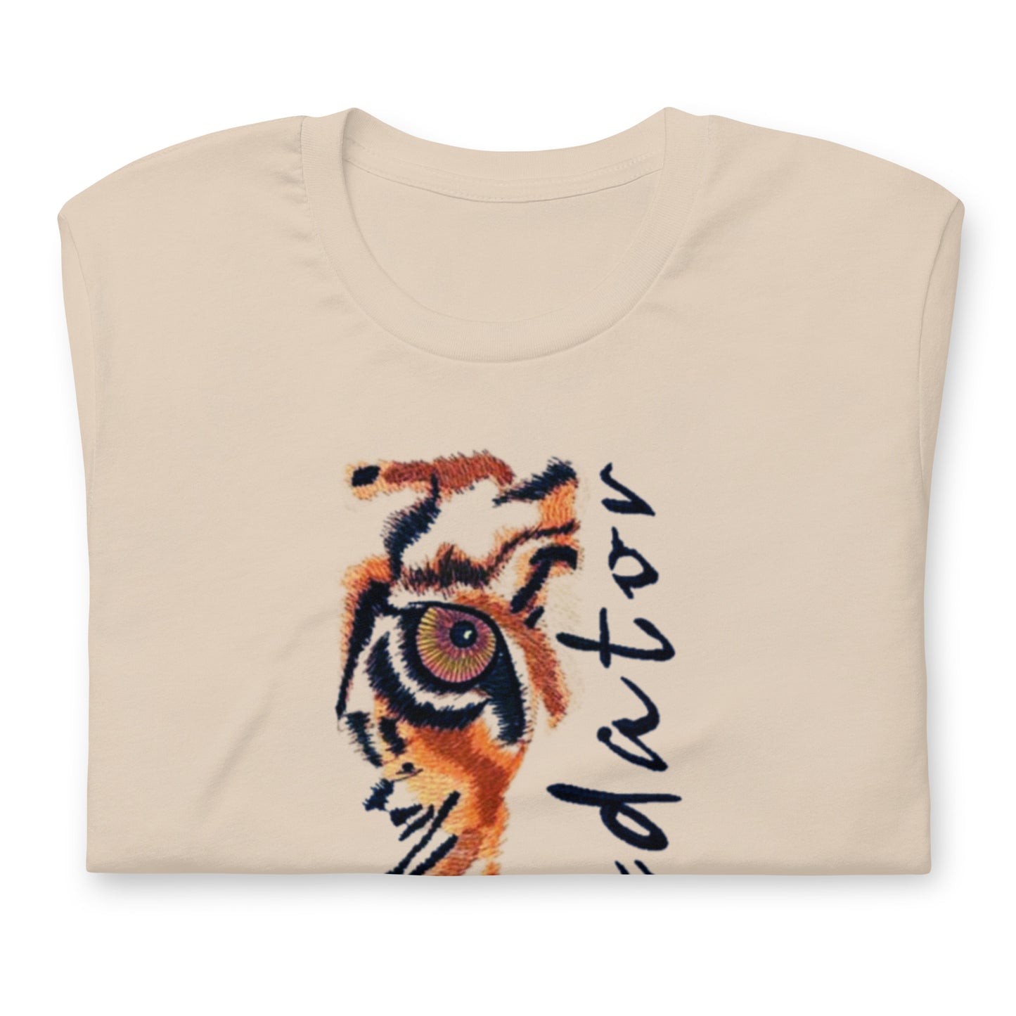 Predator Tiger Eye Graphic Tee - Minimalist Luxe Streetwear T-Shirt