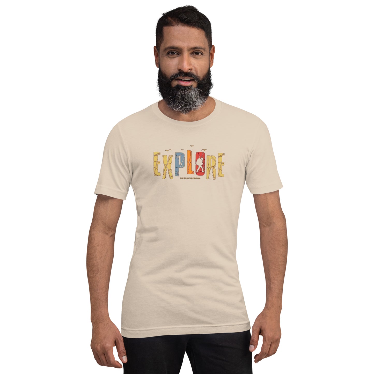Explore The Great Adventure Graphic Tee - Retro Boho Nature & Hiking T-Shirt